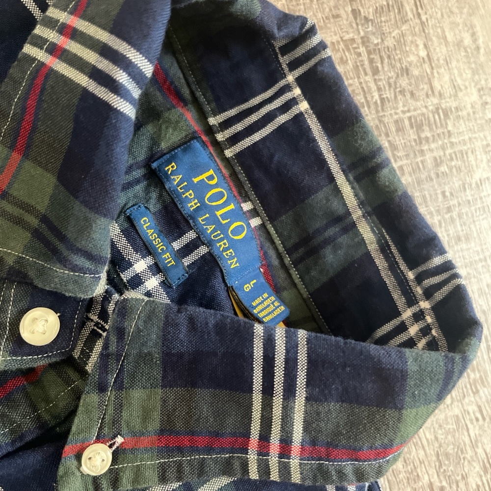 Polo by Ralph Lauren Plaid Shirt - Blue and Green